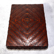 Japanese Vintage Bamboo Woven Basket Storage Box Mingei Folk Art BVO671