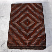 Japanese Vintage Bamboo Woven Basket Storage Box Mingei Folk Art BVO6719