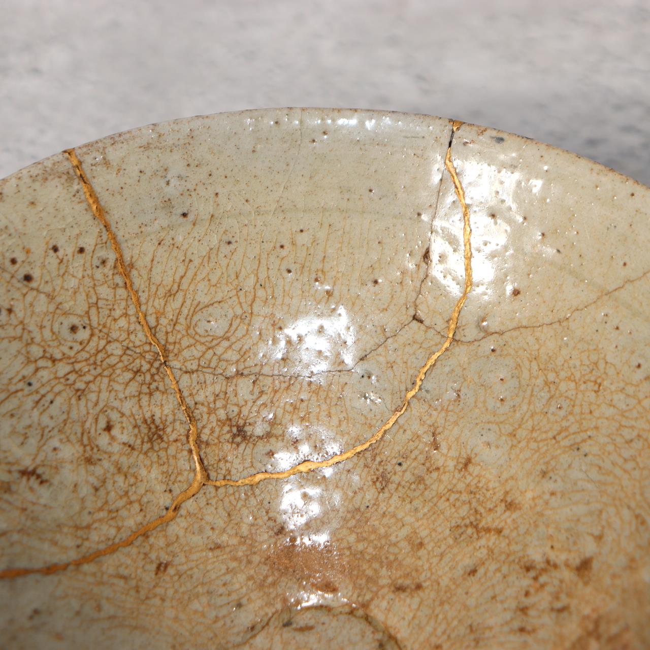 Antique Korean Goryeo Celadon Tea Bowl Kintsugi Repair Small Chawan Joseon10