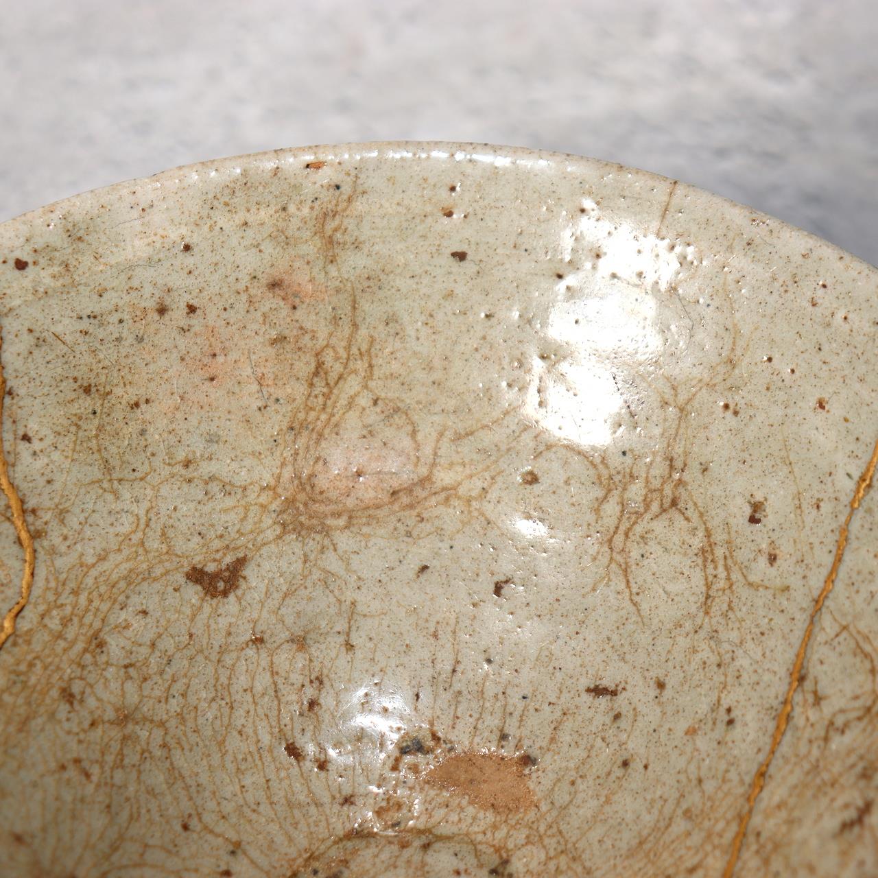 Antique Korean Goryeo Celadon Tea Bowl Kintsugi Repair Small Chawan Joseon12