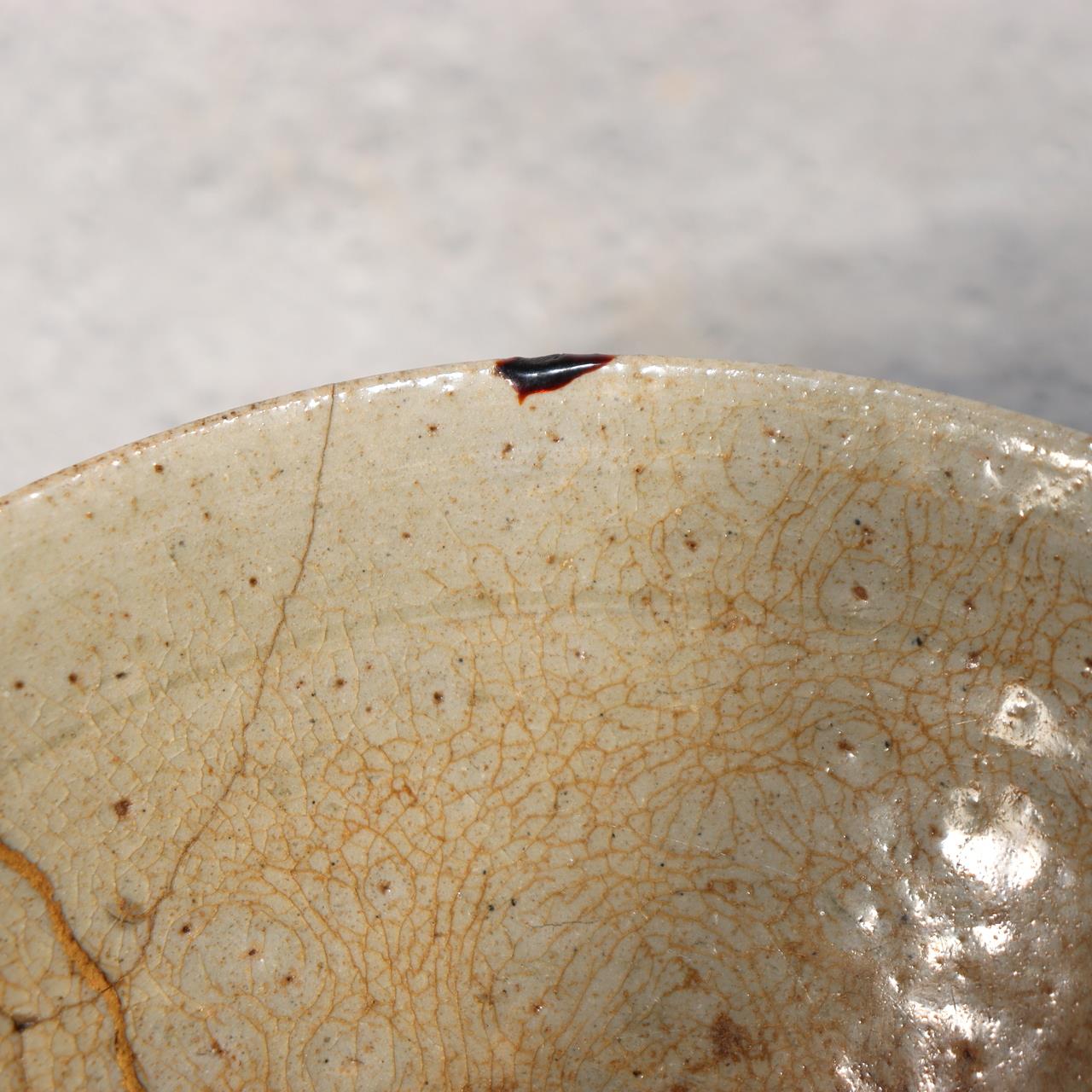 Antique Korean Goryeo Celadon Tea Bowl Kintsugi Repair Small Chawan Joseon14