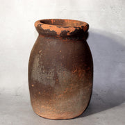 Japanese Antique Takotsubo Octopus Pot Clay Fishing Jar Mingei Folk Art PV2871