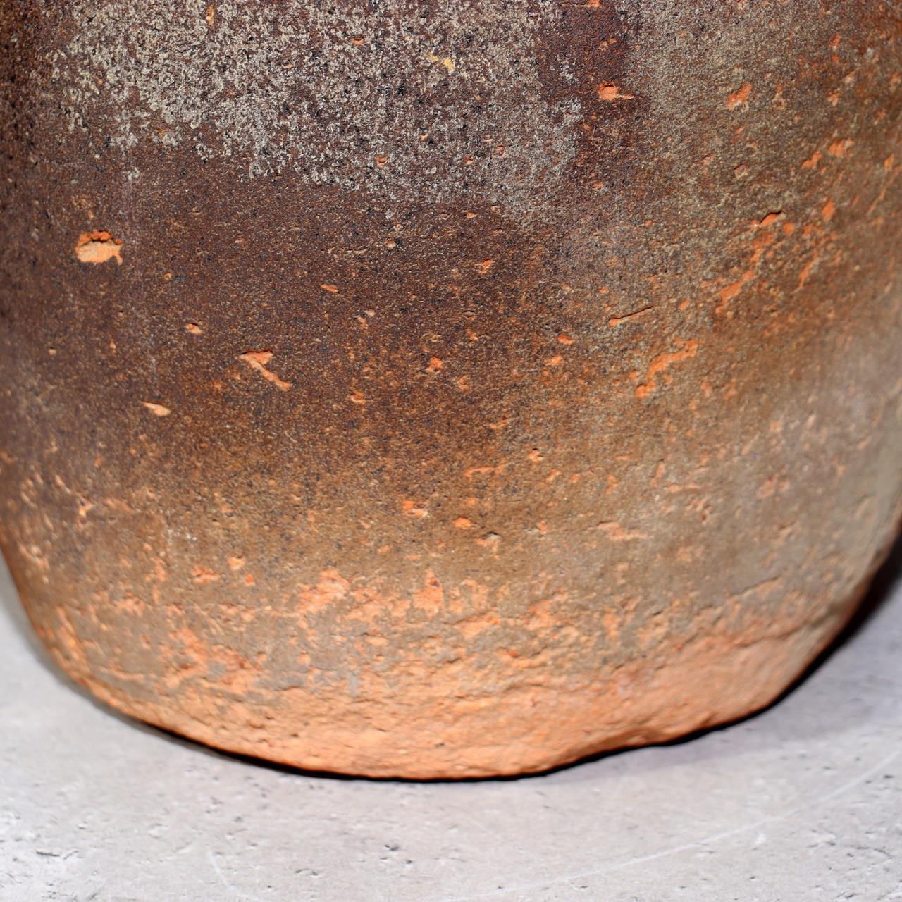 Japanese Antique Takotsubo Octopus Pot Clay Fishing Jar Mingei Folk Art PV28711