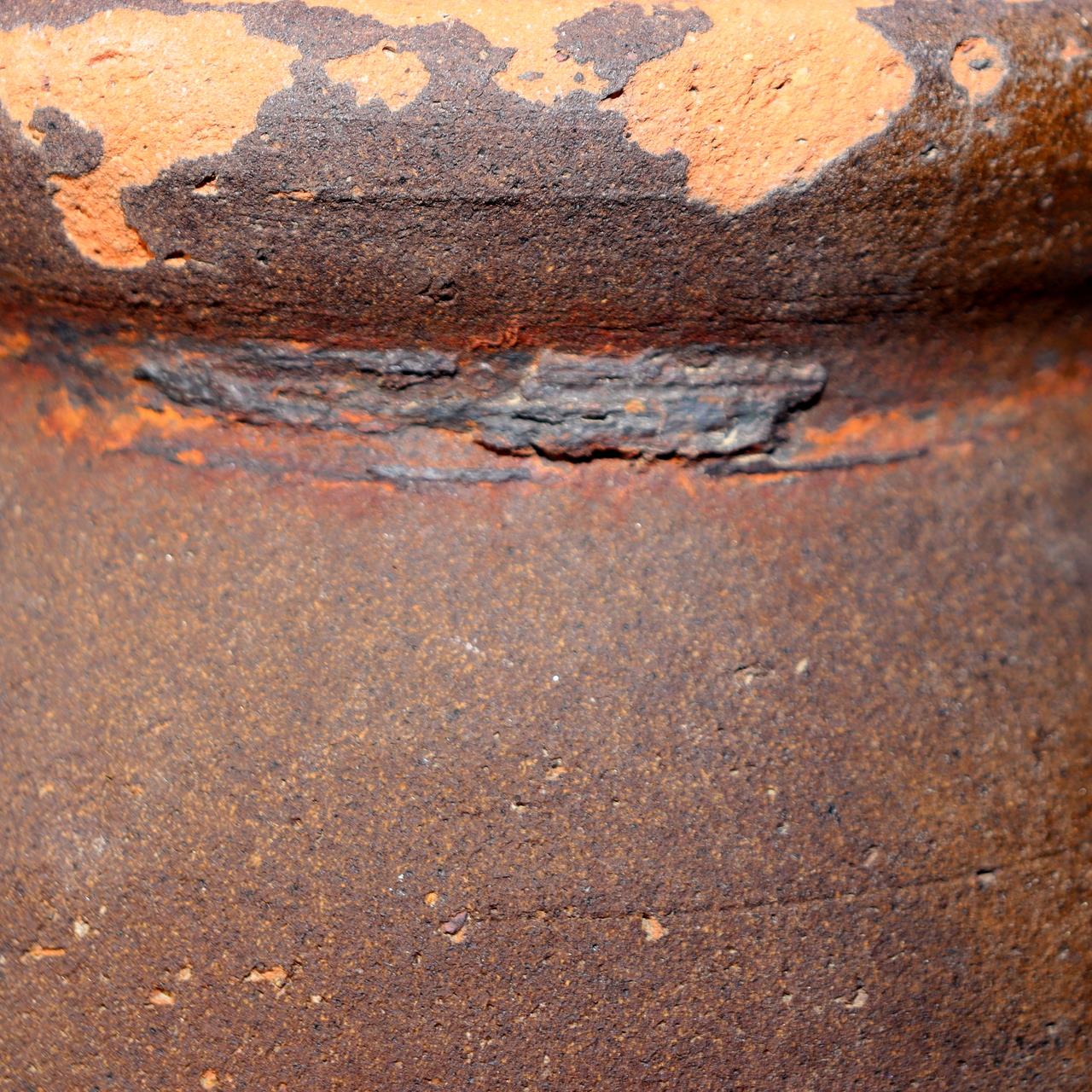 Japanese Antique Takotsubo Octopus Pot Clay Fishing Jar Mingei Folk Art PV28717