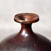 Japanese Seto Ware Vase Pottery Ceramic by Kato Shunto Signed w / Box PV28811