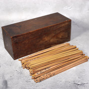 Japanese Antique Wooden Omikuji Fortune Sticks Box Shinto Shrine Temple Mingei0