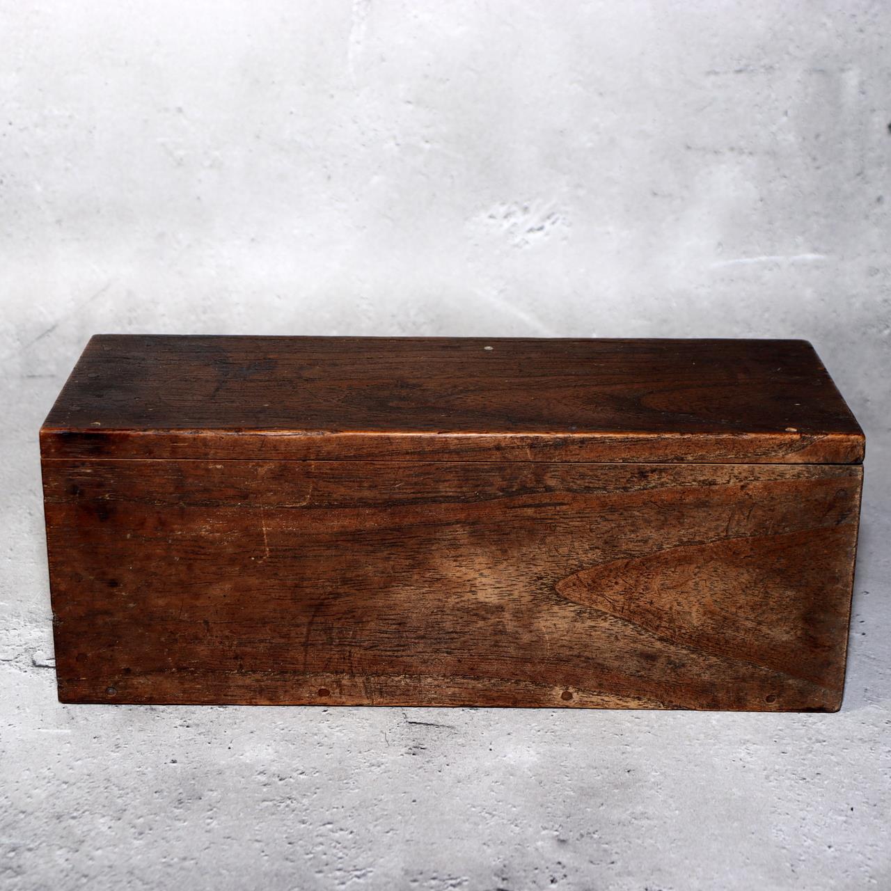 Japanese Antique Wooden Omikuji Fortune Sticks Box Shinto Shrine Temple Mingei5