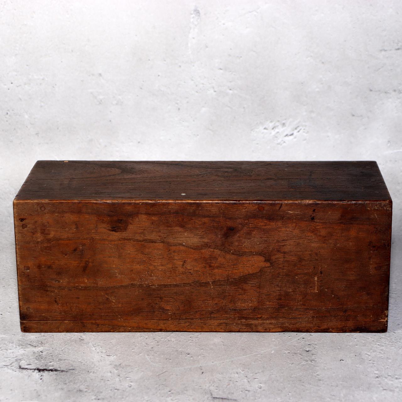 Japanese Antique Wooden Omikuji Fortune Sticks Box Shinto Shrine Temple Mingei15