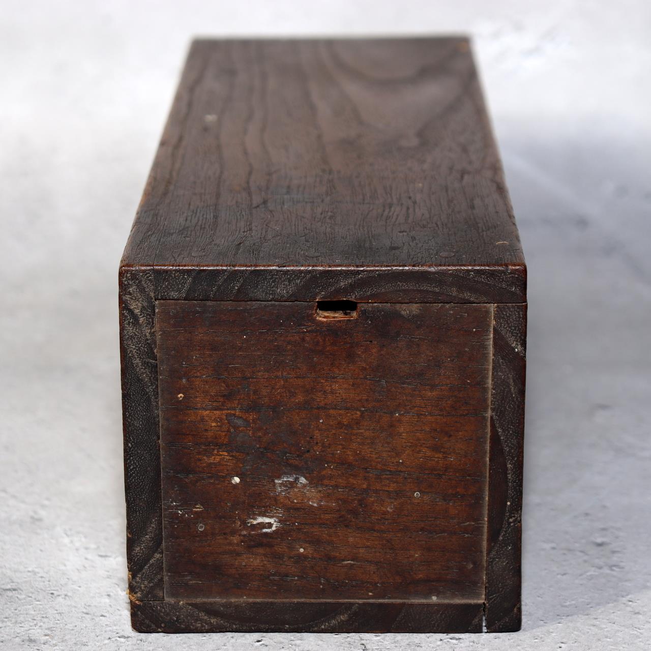 Japanese Antique Wooden Omikuji Fortune Sticks Box Shinto Shrine Temple Mingei6