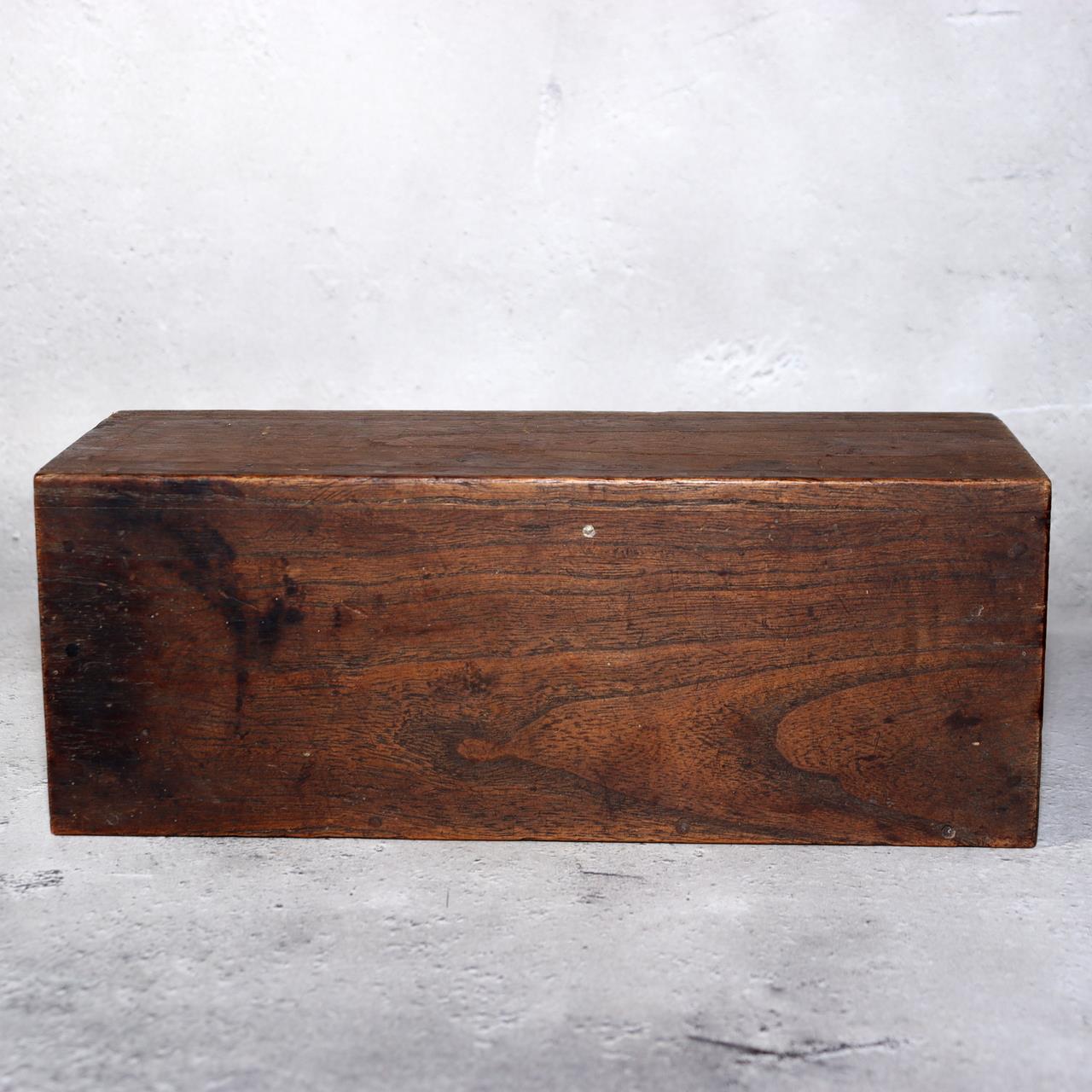 Japanese Antique Wooden Omikuji Fortune Sticks Box Shinto Shrine Temple Mingei17