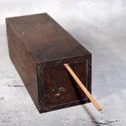 Japanese Antique Wooden Omikuji Fortune Sticks Box Shinto Shrine Temple Mingei1