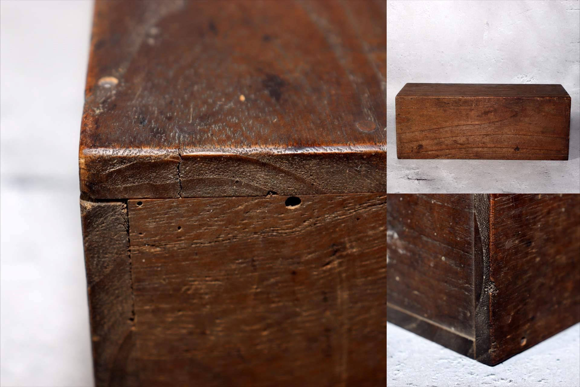 Japanese Antique Wooden Omikuji Fortune Sticks Box Shinto Shrine Temple Mingei9