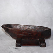 Japanese Antique Wooden Yagen & Ink Pot Medicine Grinder Mingei Folk Art Meiji10