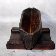 Japanese Antique Wooden Yagen & Ink Pot Medicine Grinder Mingei Folk Art Meiji11