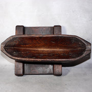 Japanese Antique Wooden Yagen & Ink Pot Medicine Grinder Mingei Folk Art Meiji13