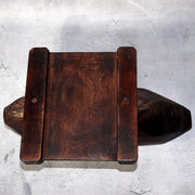 Japanese Antique Wooden Yagen & Ink Pot Medicine Grinder Mingei Folk Art Meiji15