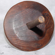 Japanese Antique Wooden Yagen & Ink Pot Medicine Grinder Mingei Folk Art Meiji21