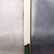 Vintage Japanese Oribe Ceramic Tile Board Art Pottery Green Glaze Trivet Stand15