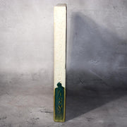 Vintage Japanese Oribe Ceramic Tile Board Art Pottery Green Glaze Trivet Stand3