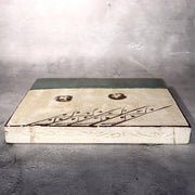 Vintage Japanese Oribe Ceramic Tile Board Art Pottery Green Glaze Trivet Stand4