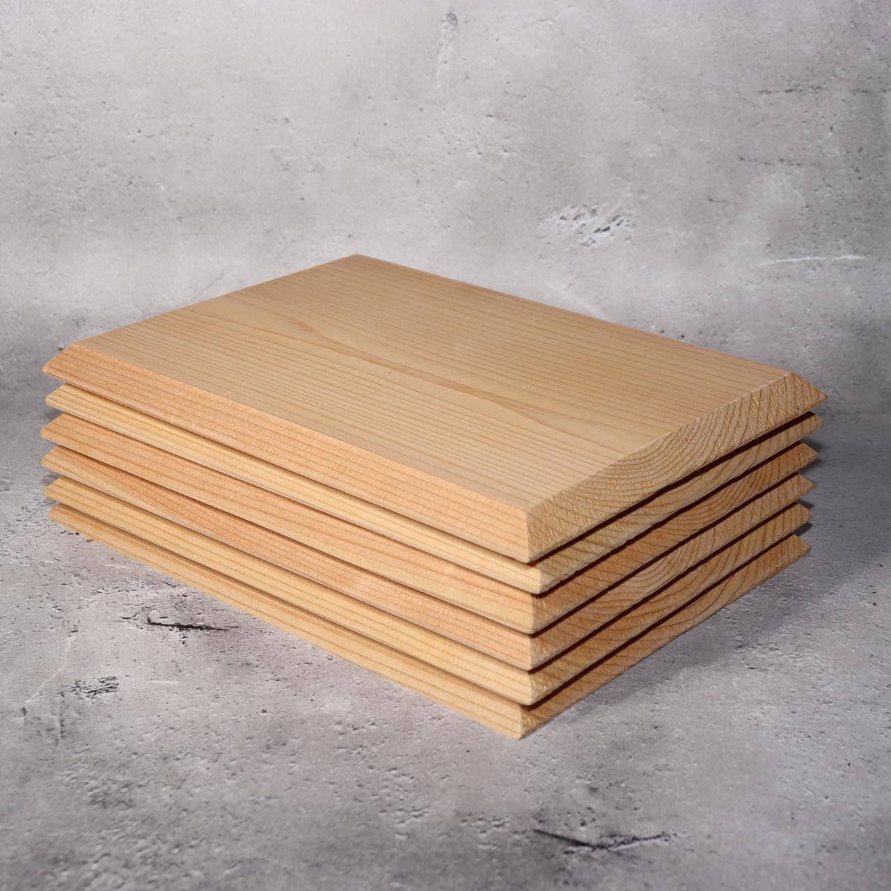 Japanese Wooden Flat Plates 12pc Set  Cedar Grain Serving Boards Sushi Kaiseki6