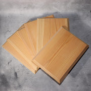 Japanese Wooden Flat Plates 12pc Set  Cedar Grain Serving Boards Sushi Kaiseki7