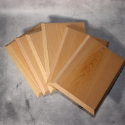 Japanese Wooden Flat Plates 12pc Set  Cedar Grain Serving Boards Sushi Kaiseki11