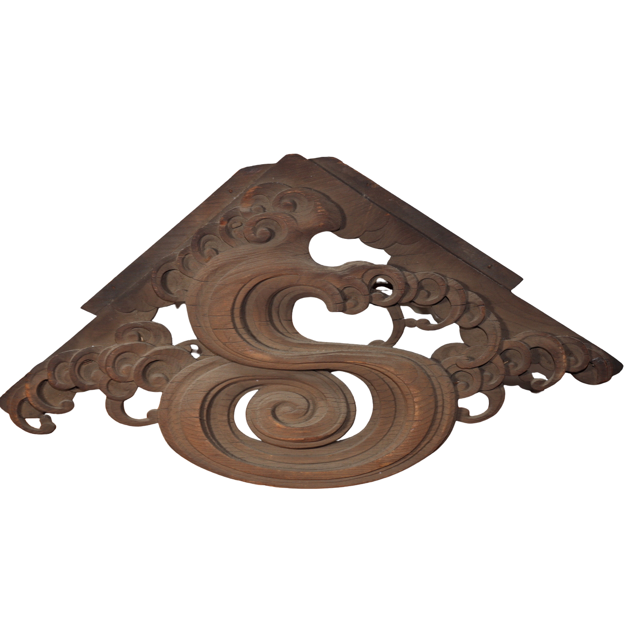 Japanese wooden Ranma transom parts Shinto Buddhism temple decoration WO4970