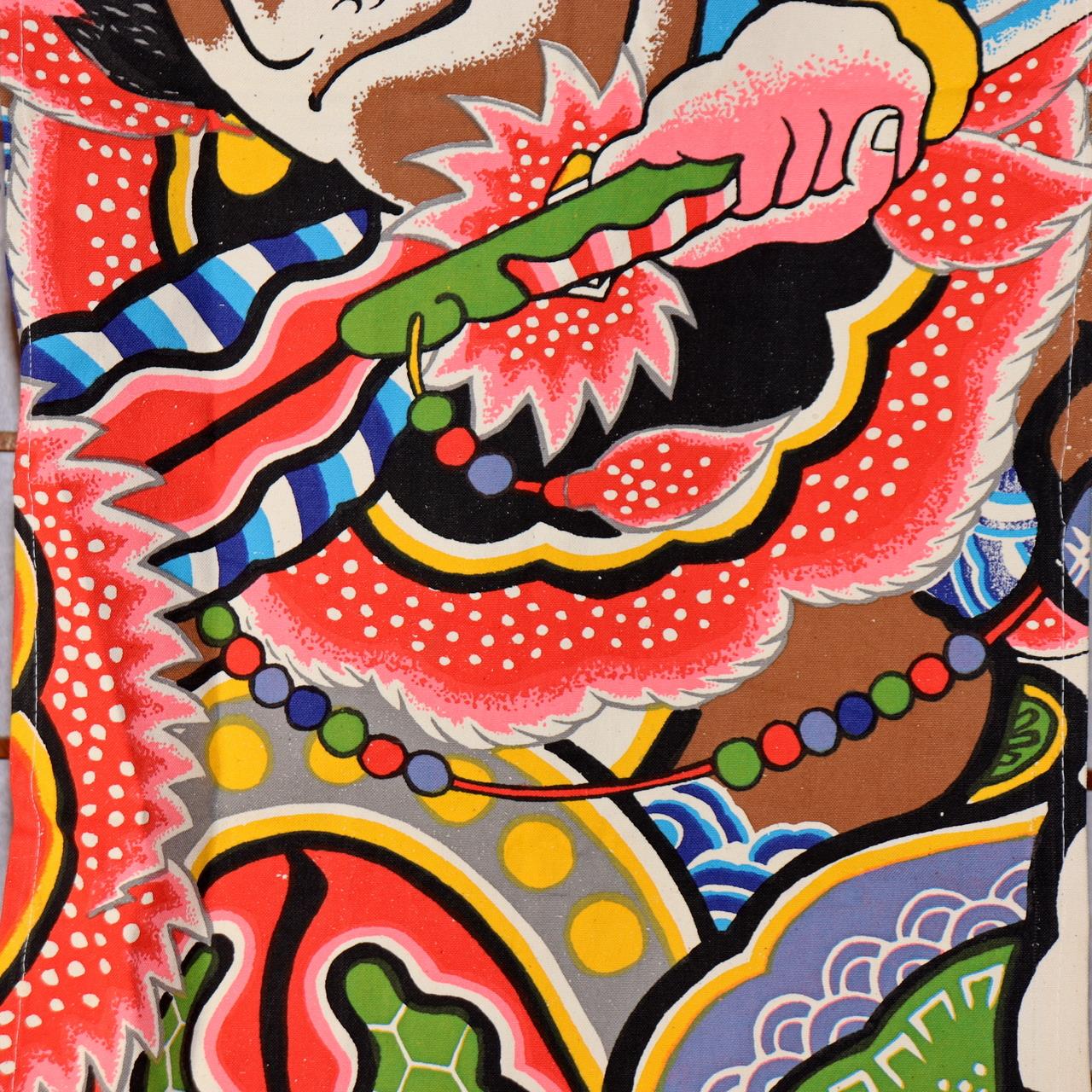 Japanese Noren Curtain Hirosaki Neputa Festival Samurai Art Tapestry Decor3