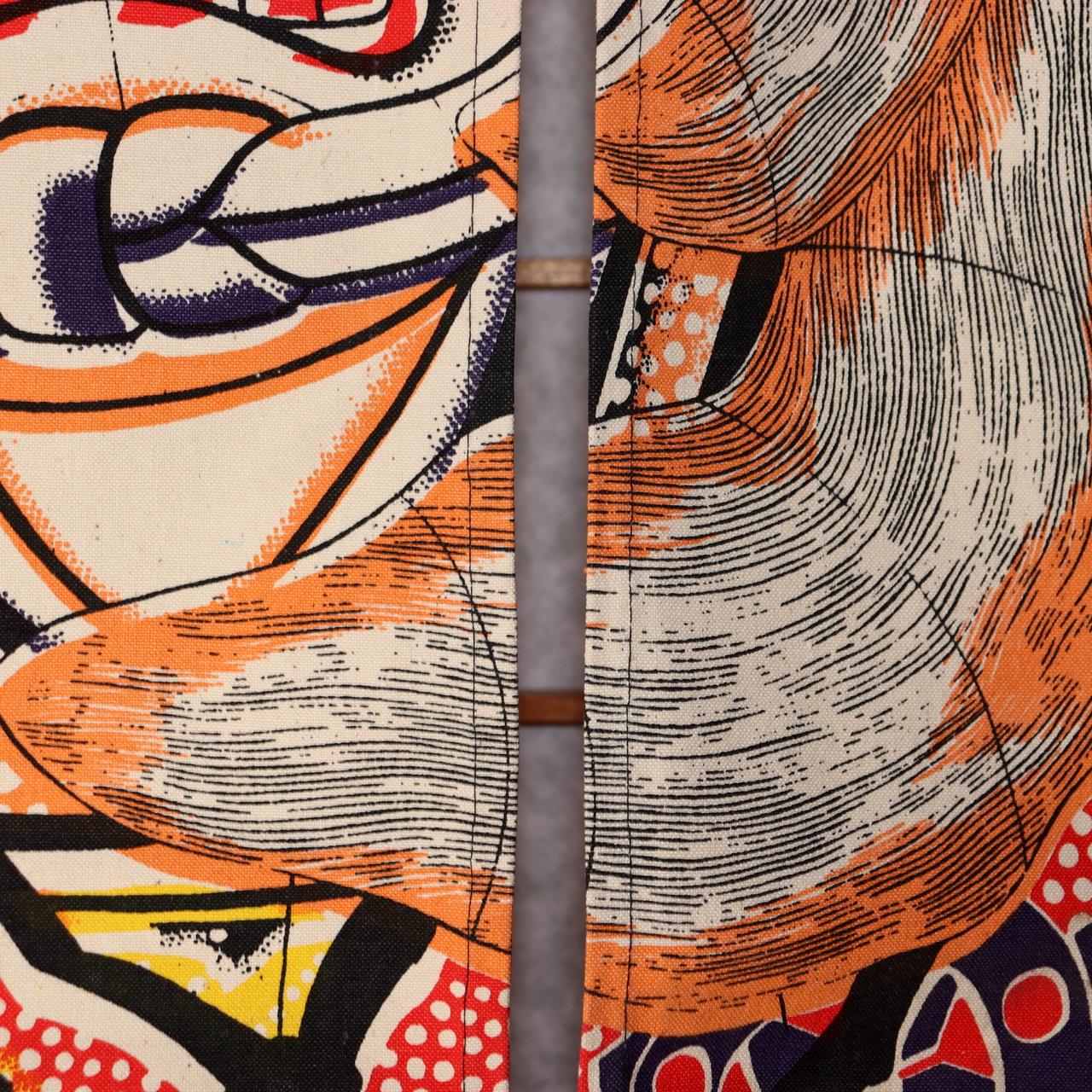 Japanese Noren Curtain Aomori Nebuta Festival Samurai Art Tapestry Decor10