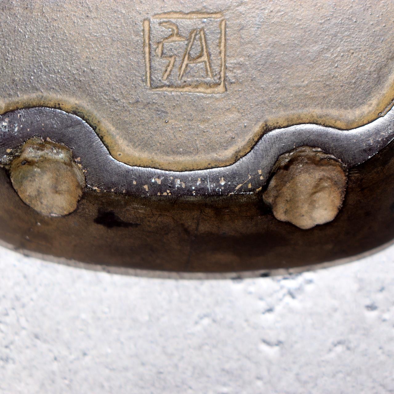 Japanese Bronze Owl Tray Plate Kojima Hiromu Signed Art Lucky Bird BOS98315