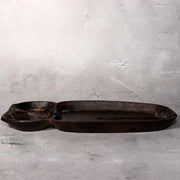 Japanese Bronze Owl Tray Plate Kojima Hiromu Signed Art Lucky Bird BOS98316