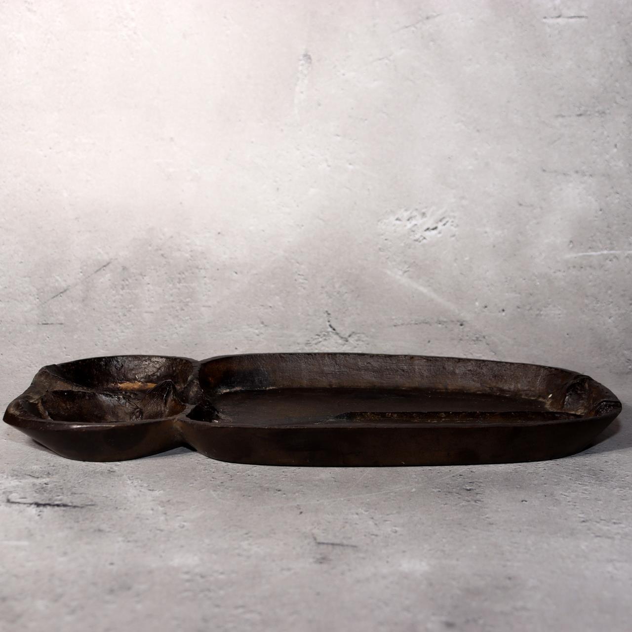 Japanese Bronze Owl Tray Plate Kojima Hiromu Signed Art Lucky Bird BOS98316