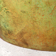 Japanese Bronze Vase Takashi Omori Signed Crane Bird Green Patina Ikebana Art17