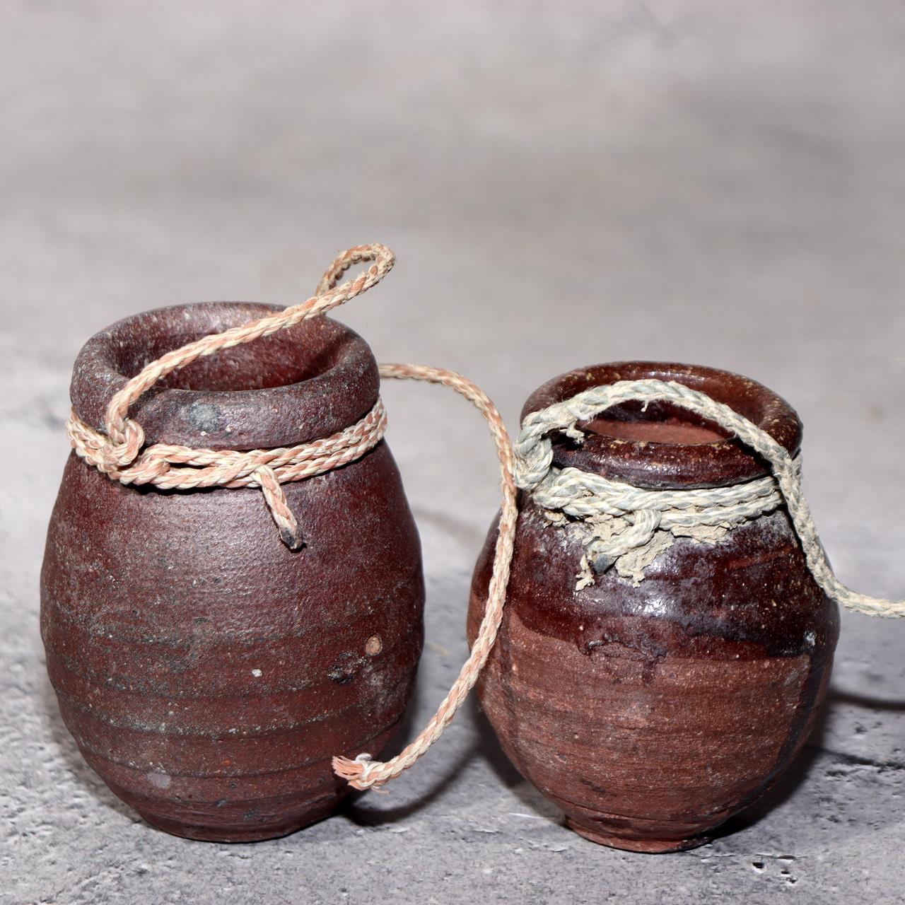 Japanese Antique Takotsubo 10pc Set Octopus Trap Pots Fishing Jar PV2913