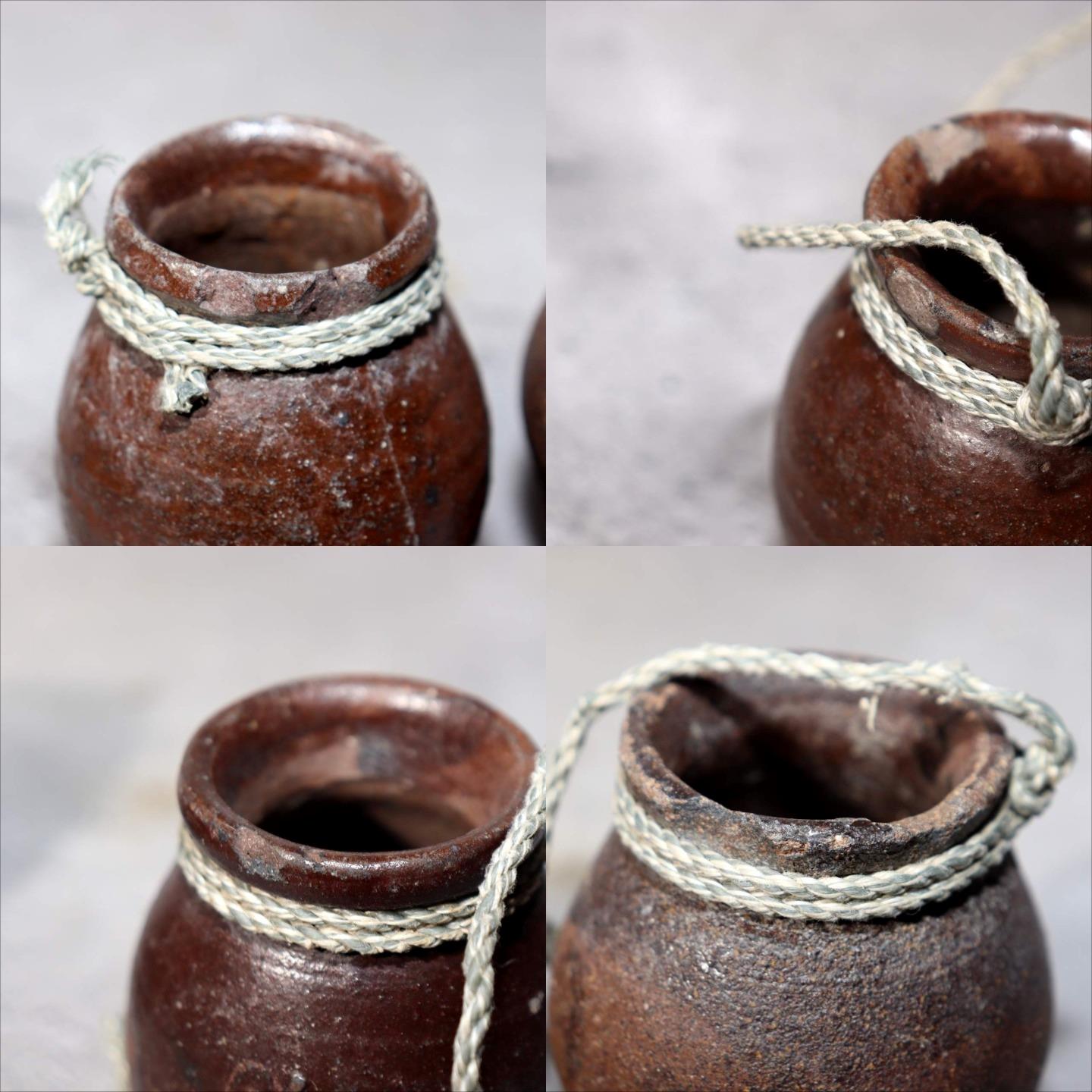 Japanese Antique Takotsubo 10pc Set Octopus Trap Pots Fishing Jar PV2919