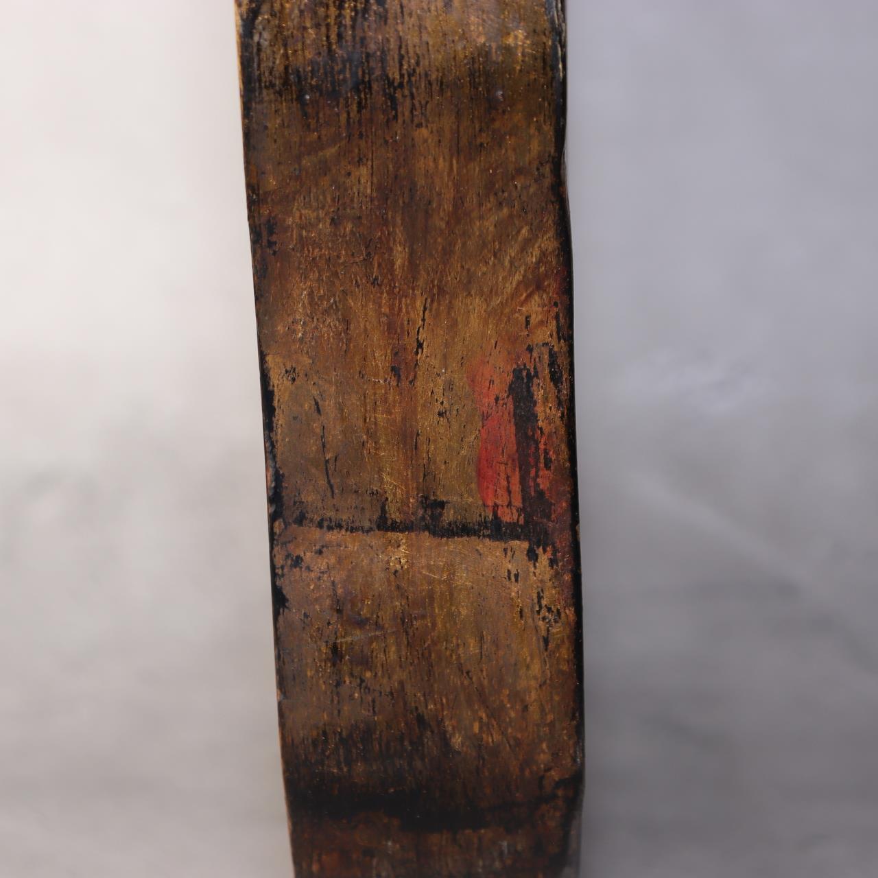 Japanese Antique Wooden Pharmacy Signboard Medicine Kanban Shinjusan WO49818