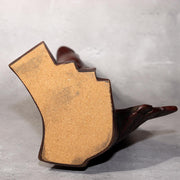 Japanese Bronze Statue Koi Fish Carp Rising Success Saegusa Sotaro Signed5