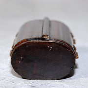 Japanese Antique Zushi Pocket Shrine Wooden Case Bronze Kannon Buddha Statue16