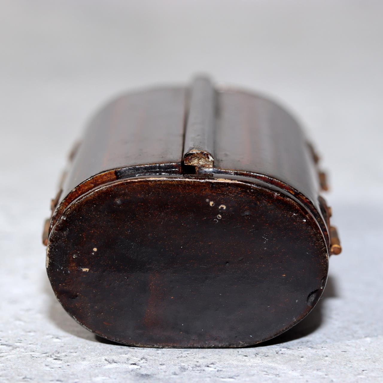 Japanese Antique Zushi Pocket Shrine Wooden Case Bronze Kannon Buddha Statue16