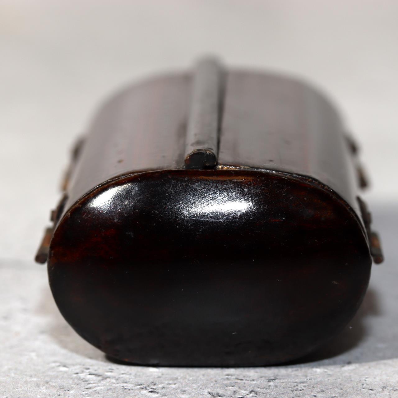 Japanese Antique Zushi Pocket Shrine Wooden Case Bronze Kannon Buddha Statue17