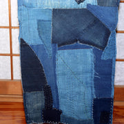 Japanese Antique Boro Fabric Indigo Cotton Sashiko Patchwork Folk Art BRKW1595