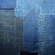 Japanese Antique Boro Fabric Indigo Cotton Sashiko Patchwork Folk Art BRKW1597