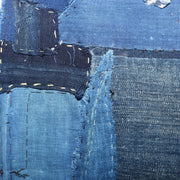 Japanese Antique Boro Fabric Indigo Cotton Sashiko Patchwork Folk Art BRKW15910