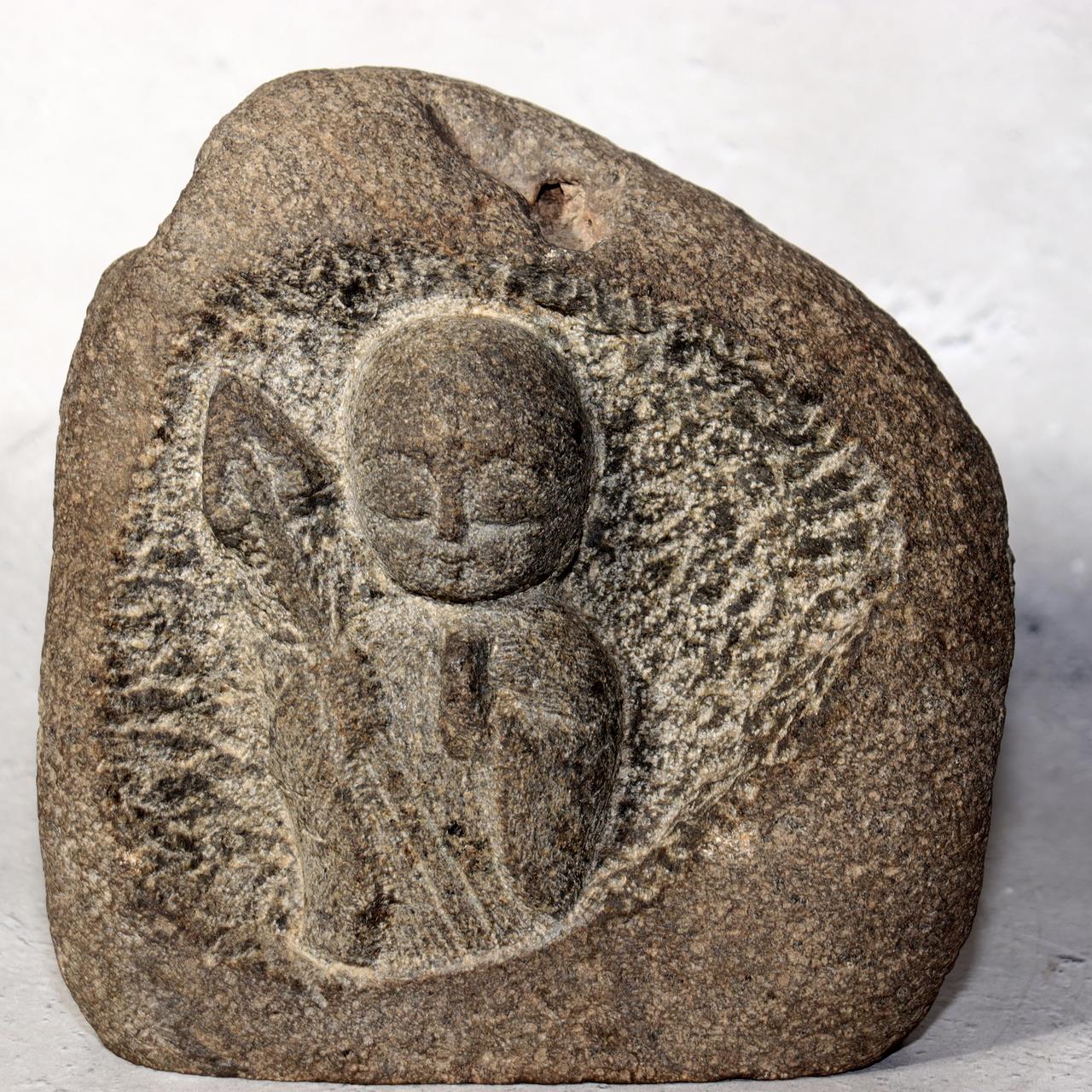 Japanese Stone Buddha Jizo Statue Sekibutsu Garden Ornament SDB1360