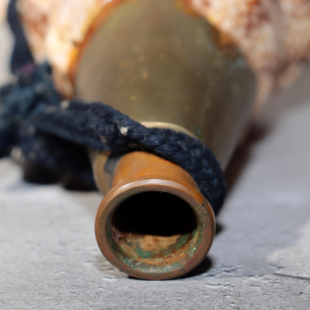 Japanese Vintage conch shell trumpet Horagai Yamabushi Shugendo Trumpet SG887