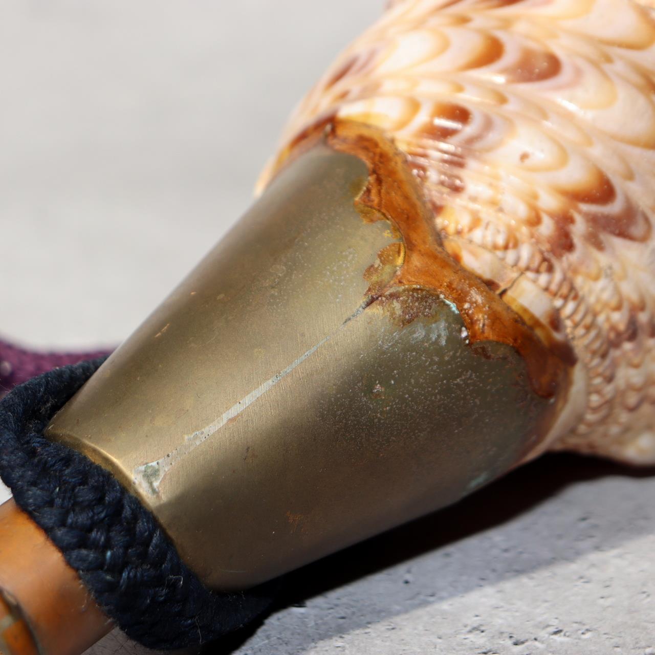 Japanese Vintage conch shell trumpet Horagai Yamabushi Shugendo Trumpet SG888