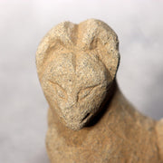 Japanese Antique Stone Fox Statue Pair Kitsune Inari Shinto Shrine Garden Decor11