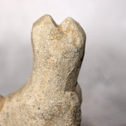 Japanese Antique Stone Fox Statue Pair Kitsune Inari Shinto Shrine Garden Decor17