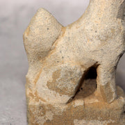 Japanese Antique Stone Fox Statue Pair Kitsune Inari Shinto Shrine Garden Decor18